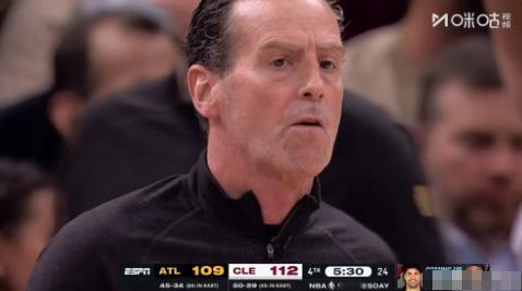 骑士主帅阿特金森真是不敢得罪哈登！在今天骑士主场以122：116击败老鹰的比赛中
