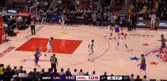 你们知道的，我们湖人就很会打决胜时刻  东契奇八村连进三分！湖人vs火箭