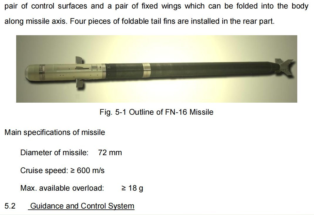 FN-16防空导弹价格：数量：100枚，单价：240000美元；数量：500枚，