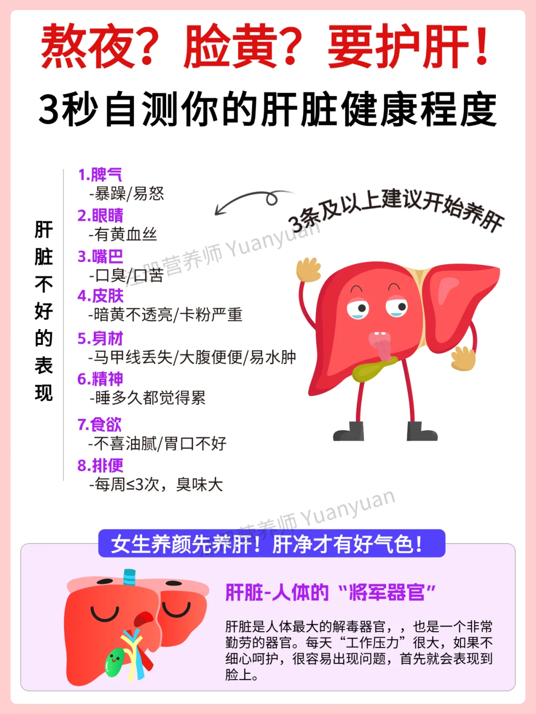 熬夜？爆痘？应酬多？一定要注意养肝