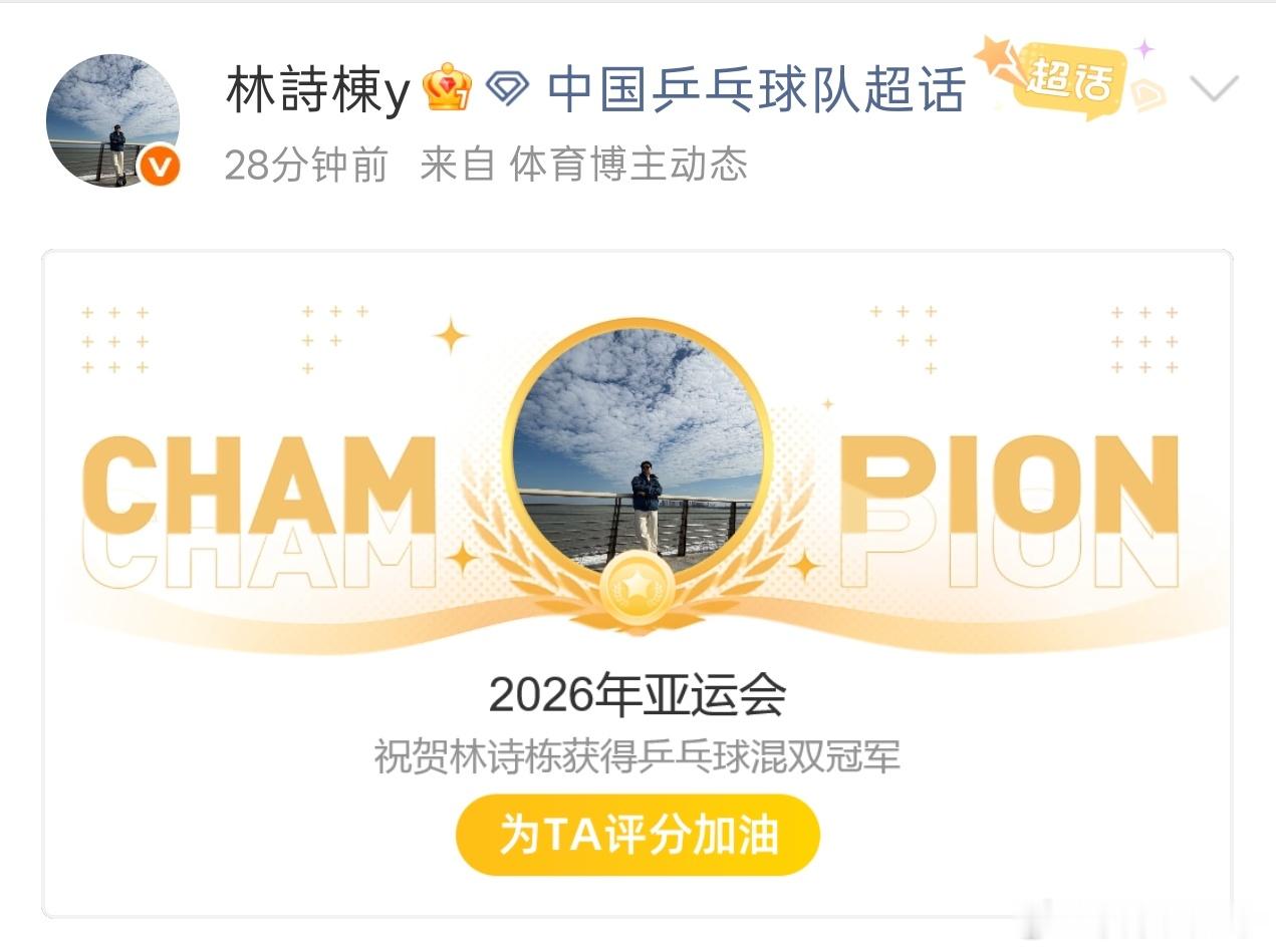 林诗栋四线作战：男团、混双、男双、男单。男团银牌，决赛出战一场拿下一分。混双金牌