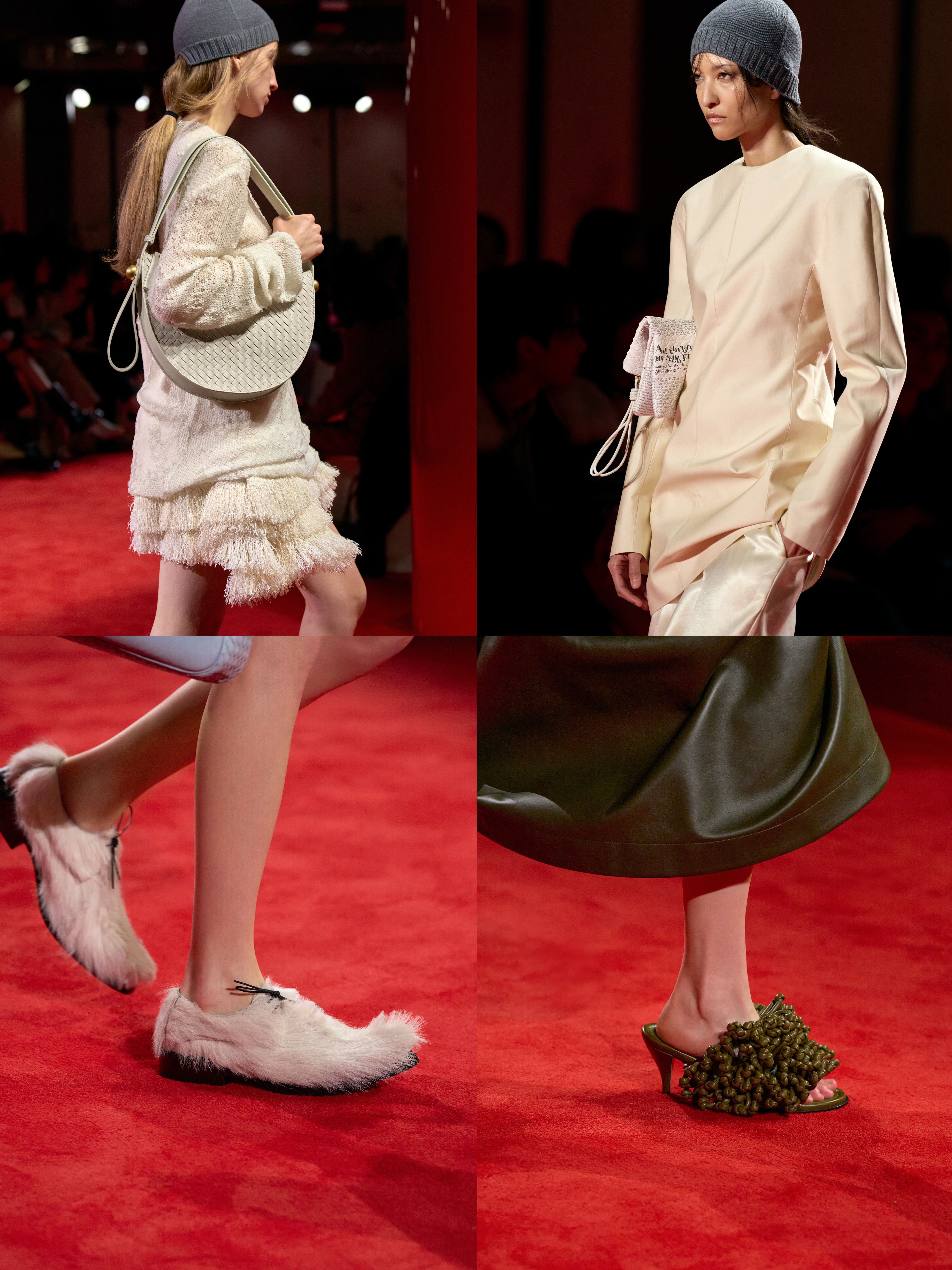 Bottega Veneta 2026 冬季系列，米兰的粗砺与感性共生。柔化的结