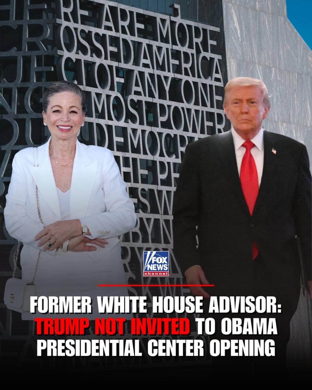 被排除在外

奥巴马白宫前顾问瓦莱丽·贾勒特表示，特朗普总统没有被邀请参加6月份