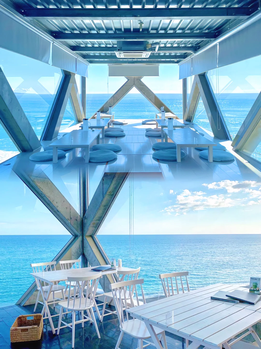日本旅行🌊悬浮于海上的餐厅 景观真的绝了！
