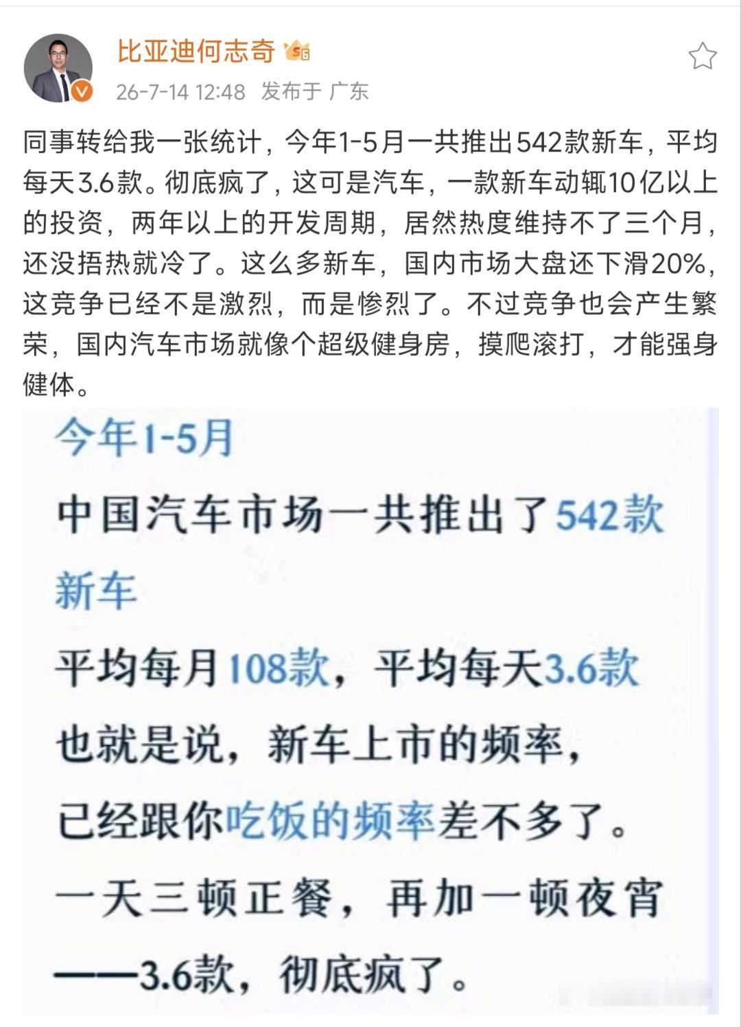 每天3.6款新车？我看车圈是真的卷疯了
 
实话讲，我最近刷汽车资讯刷得有点审美