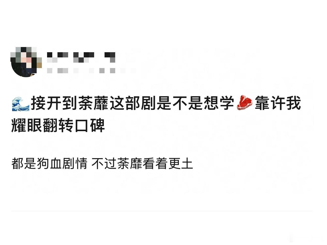 有网友说白鹿接开到荼蘼这部剧是想学赵露思靠许我耀眼翻转口碑，不知道你们怎么看？ 