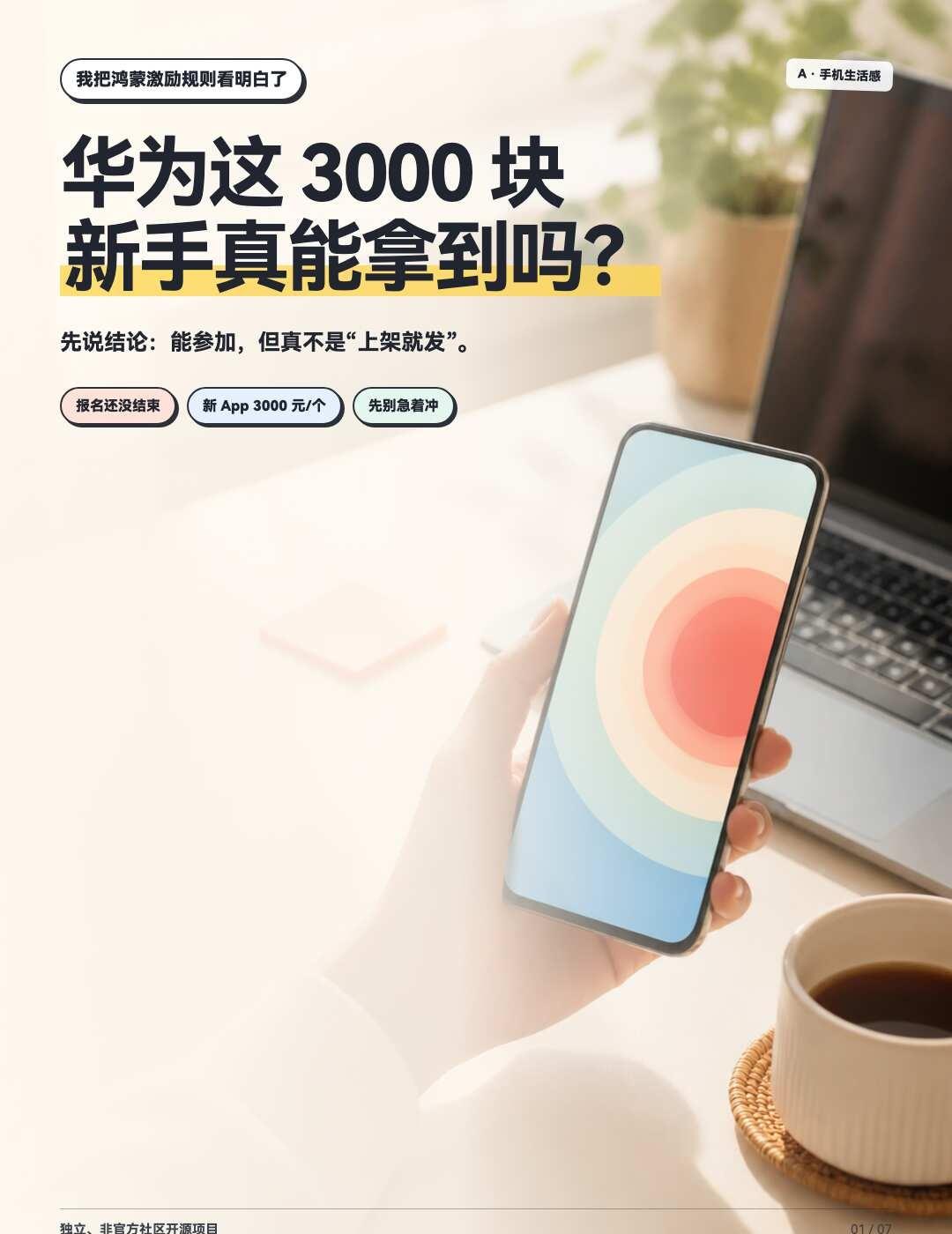 华子这3000块，新手真的能拿吗？
HarmonyOS Workbench · 