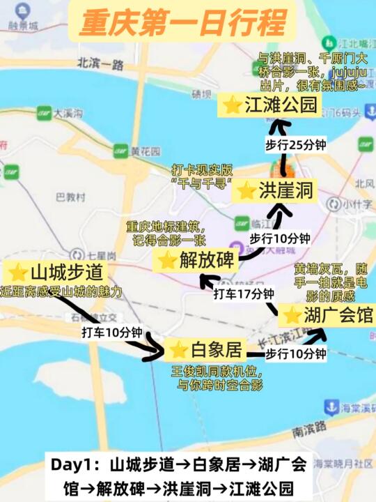 熬夜⭐总结重庆各区景点详细分布图