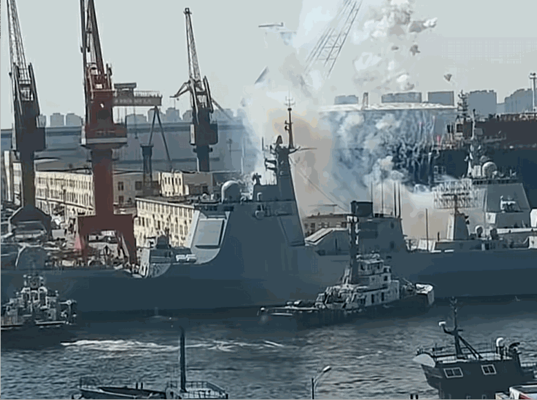 127“驻马店”舰离港交付海军，第31艘052D型导弹驱逐舰正式服役，驱1支队时
