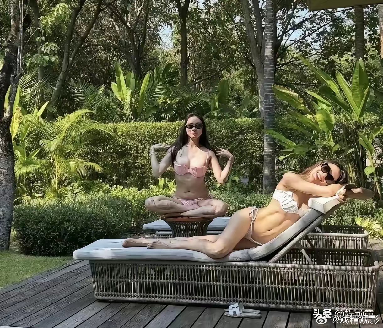 看到谷爱凌与何超欣的比基尼照，只能说运动与不运动美感真的不一样…谷爱凌的肚子平坦