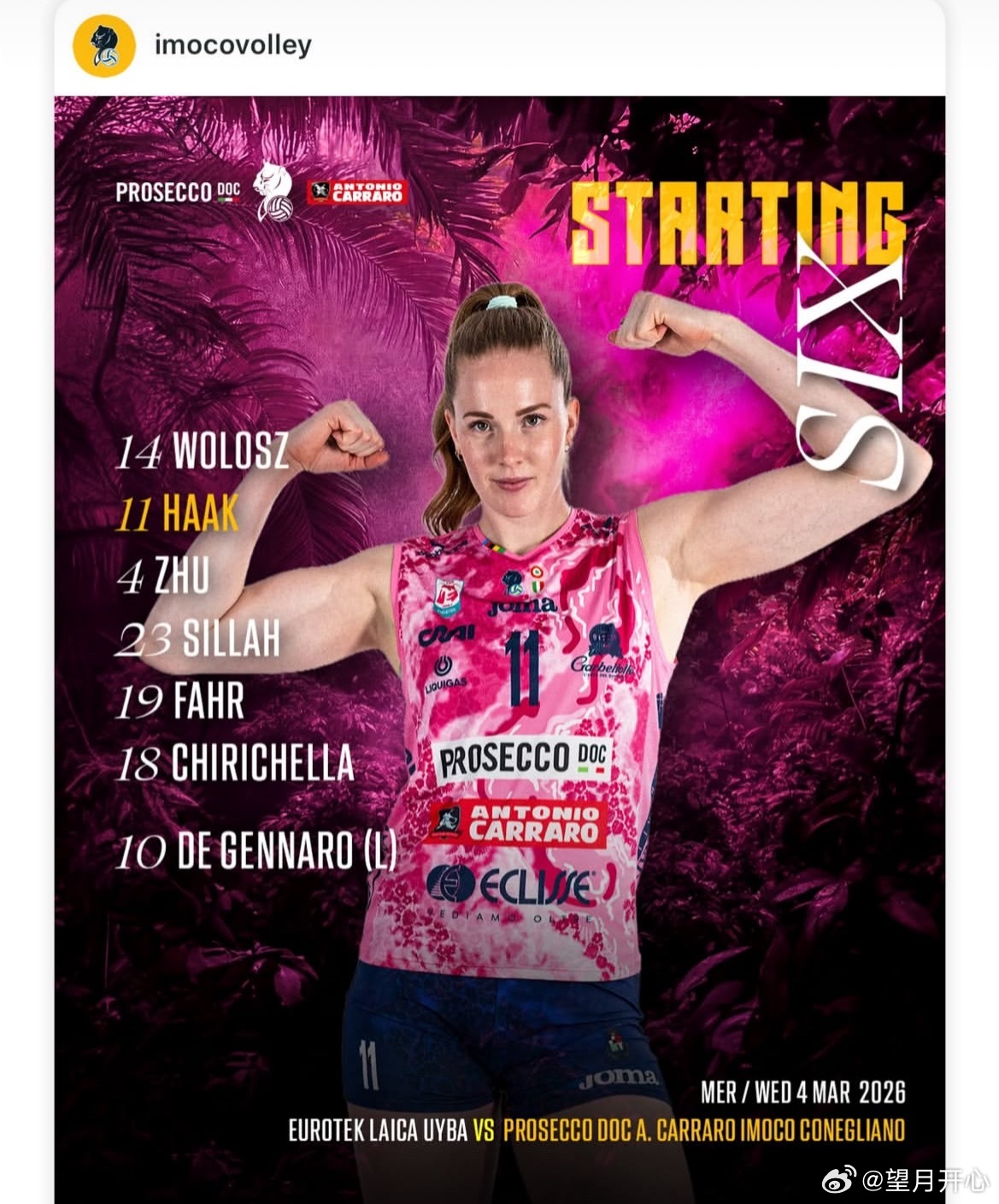 【科内利亚诺晋级半决赛，朱婷13分】朱婷留洋第七季 意甲女排联赛1/4决赛第二场