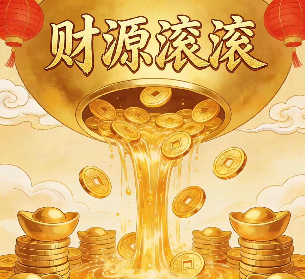 愿2026年财运亨通，正财稳，偏财旺事业顺利家和美满老人健康孩子平安生活越来越好