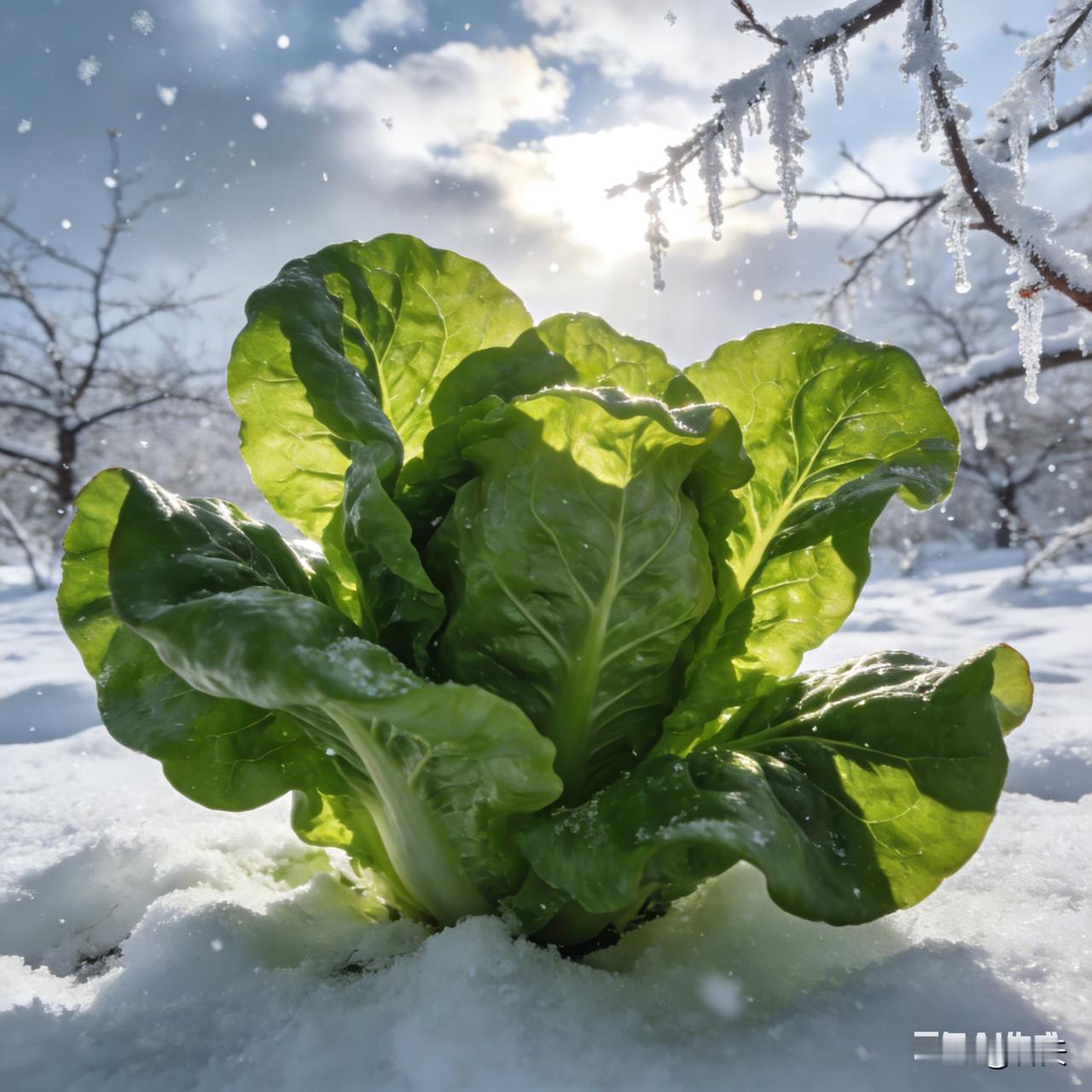 大冬天里，一片绿色菜叶子竟成流量黑马，着实令人称奇。它不仅是寒冬里难得的鲜活亮色