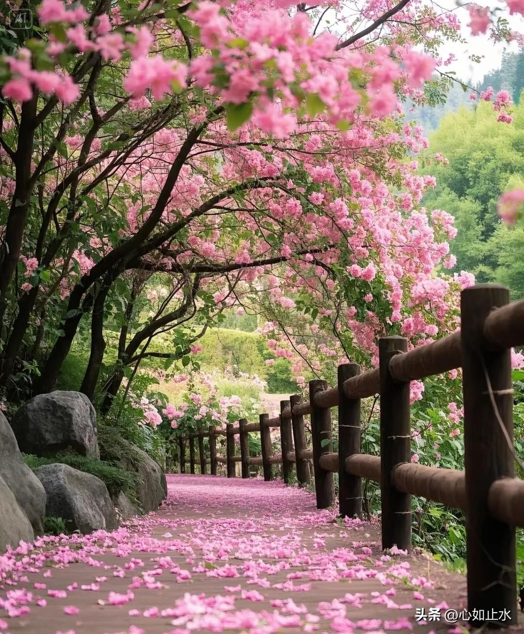 50岁开车看樱花，突然懂了王安石，春风又绿明月何时还？

朋友圈最近真看不得，今