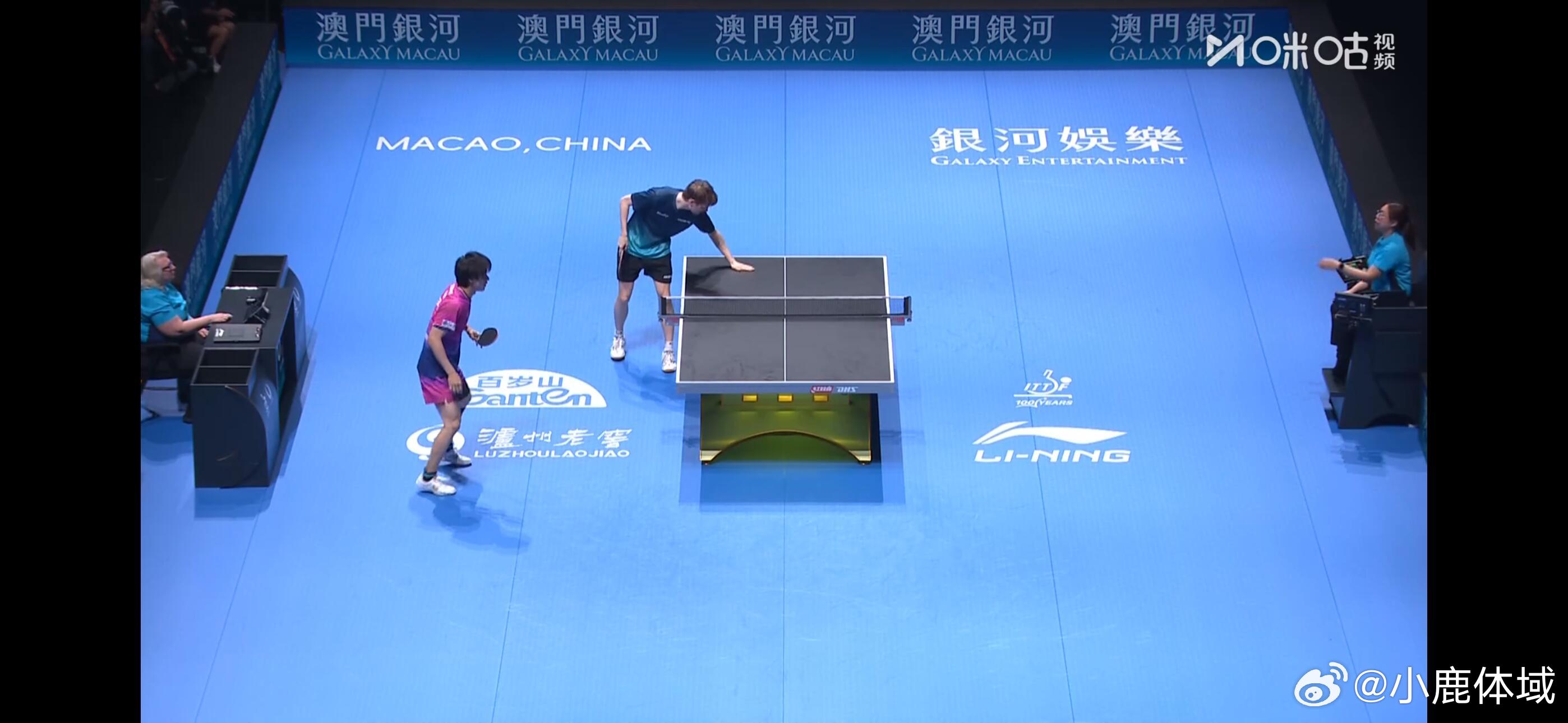 乒乓球户上隼辅3比1林德户上隼辅vs林德 世界杯男单小组赛比分楼户上隼辅 （双反