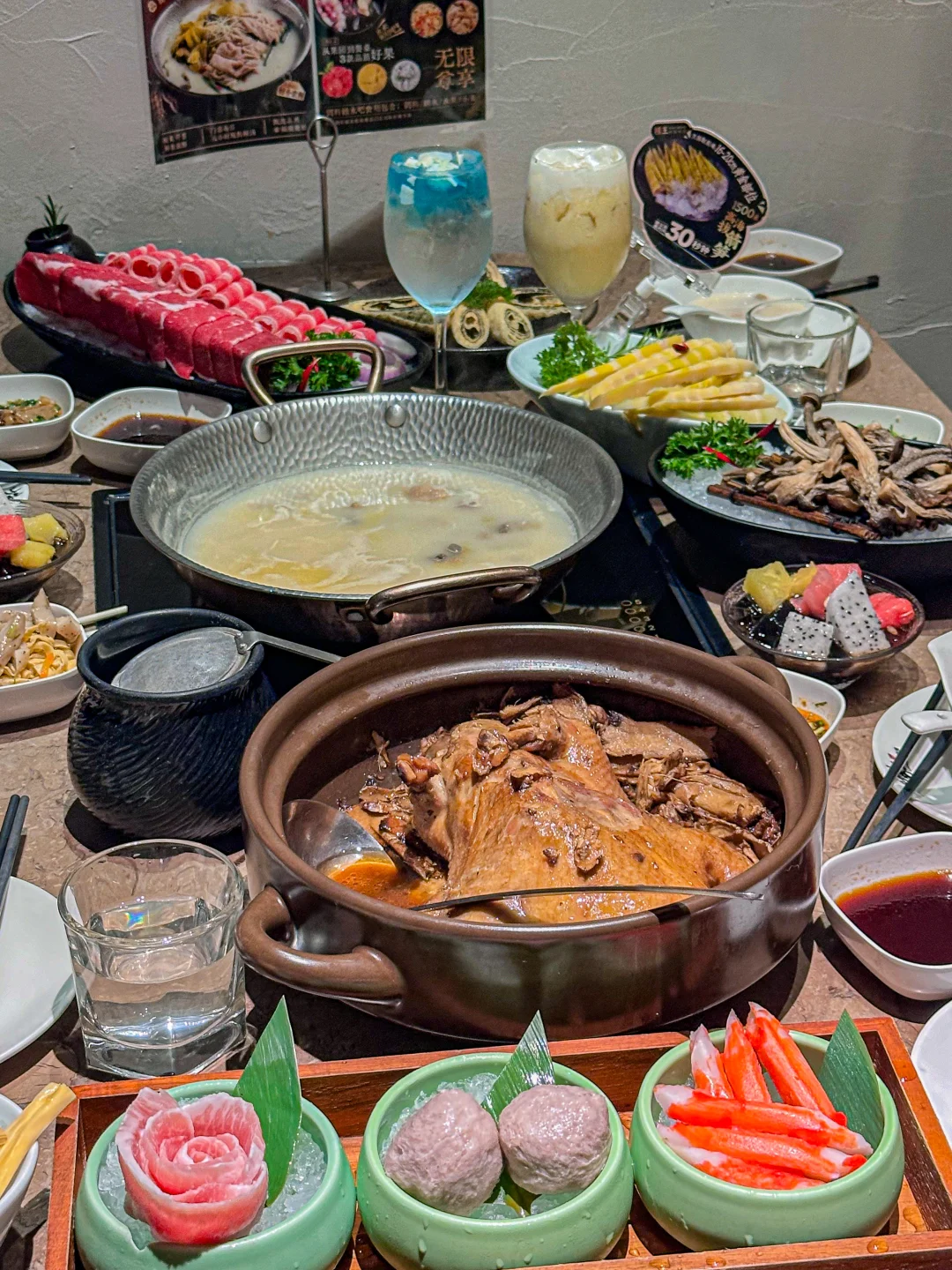 太爱这种大合餐了！感谢胖师傅❗️