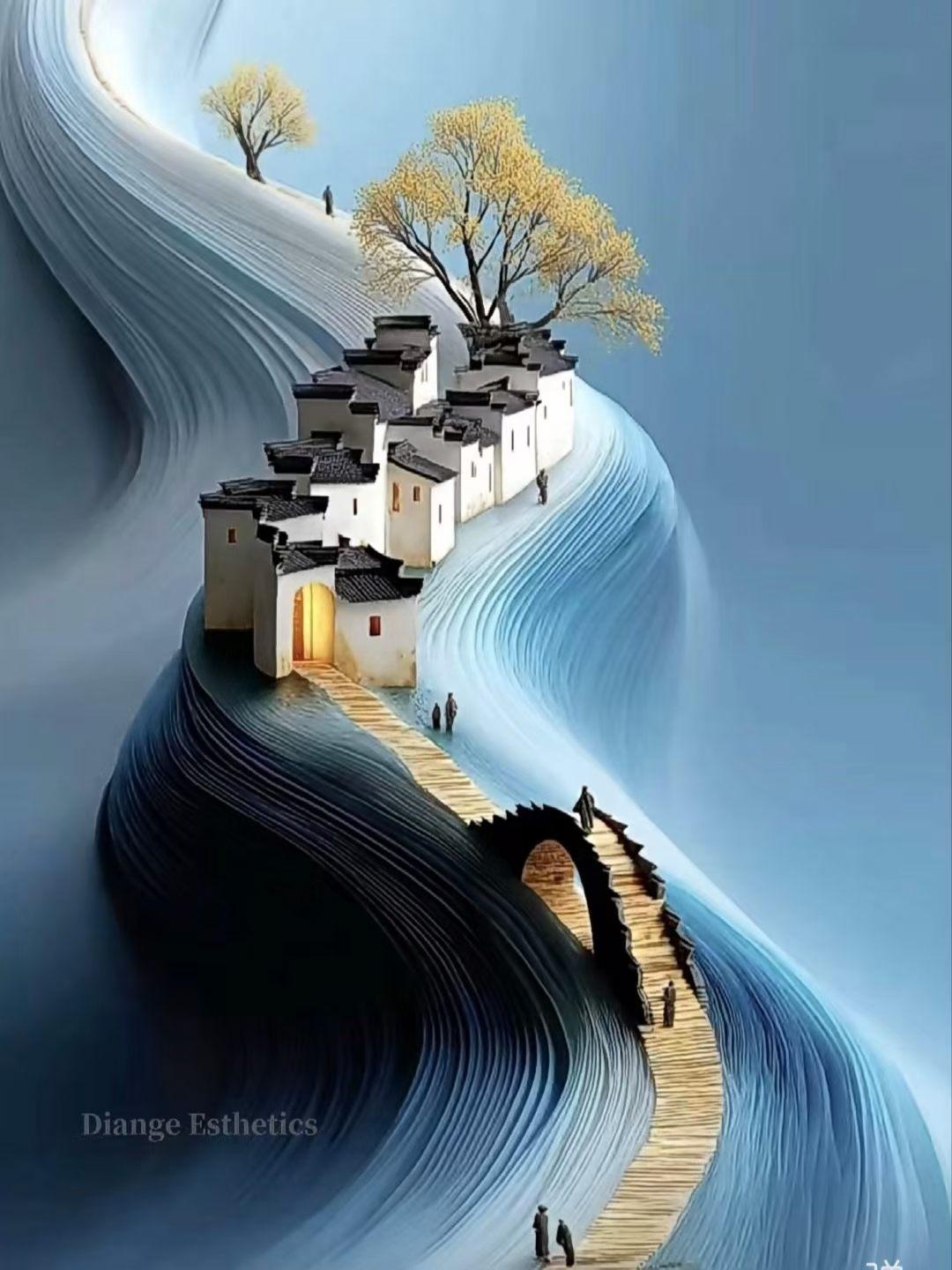 山坡羊·古韵清心
清辉淡雅，
风华素雅，
千年文脉藏清雅。
悟无涯，道无瑕。
心