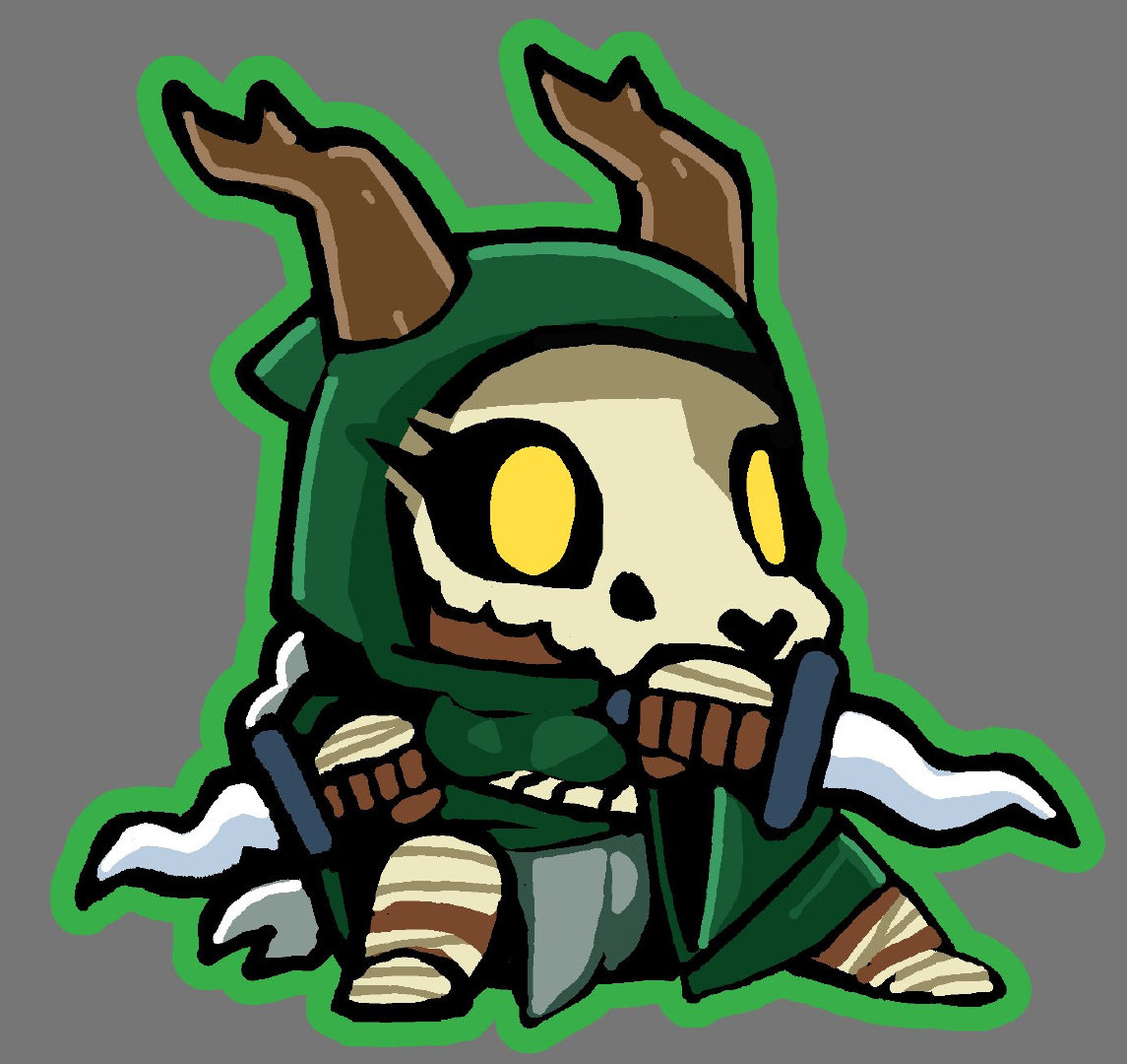 大川ぶくぶ老师新绘制的《杀戮尖塔2》静默猎手。Steam