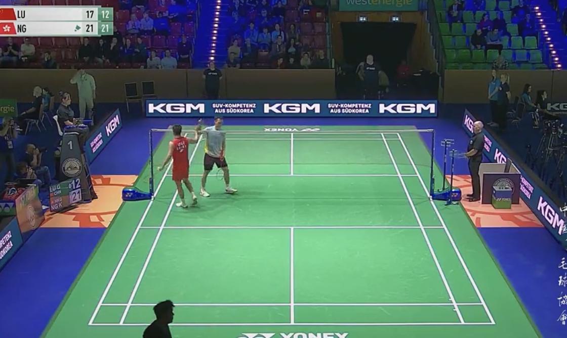 陆光祖🇨🇳 17-21、12-21 🇭🇰伍家朗 2026年德国羽毛球公开
