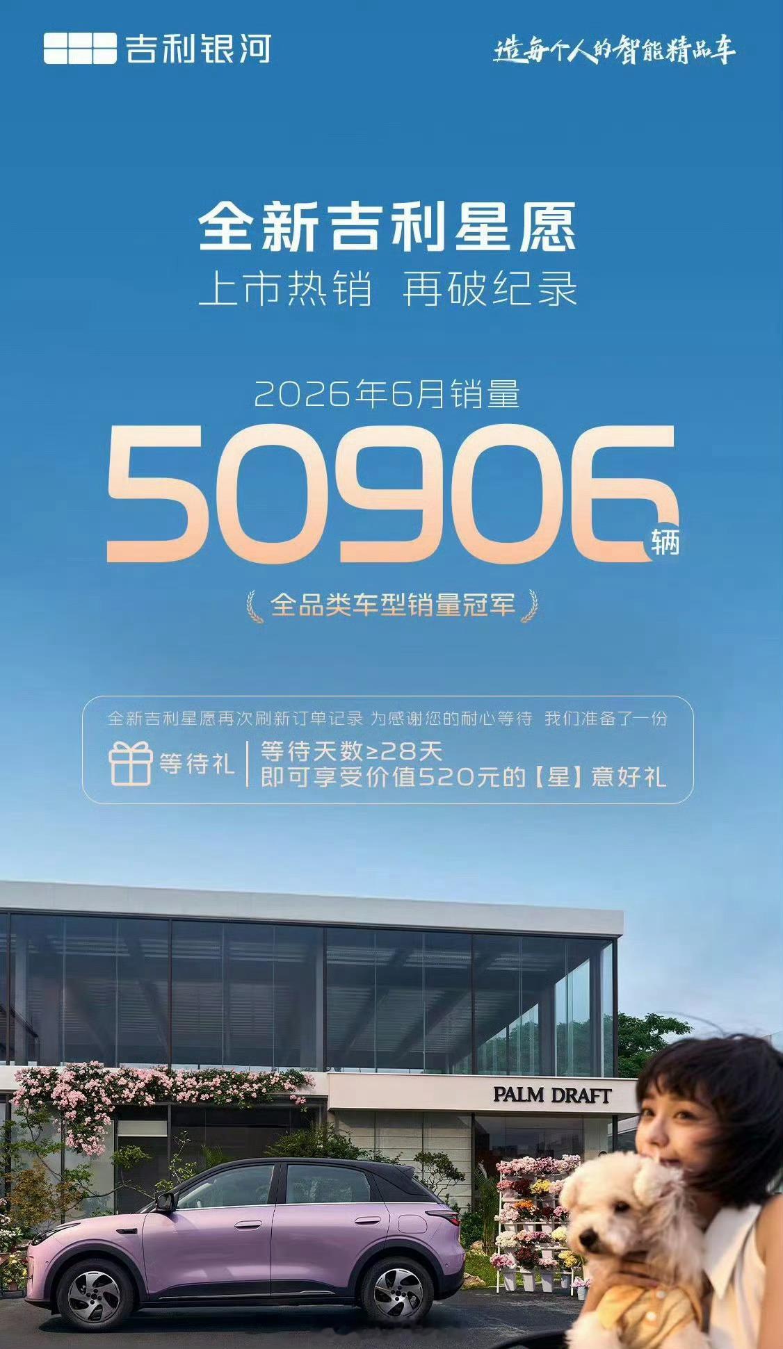 真的太猛了，吉利星愿6月份销量50906辆，这实力表现，不愧是每一分卖一台的走量