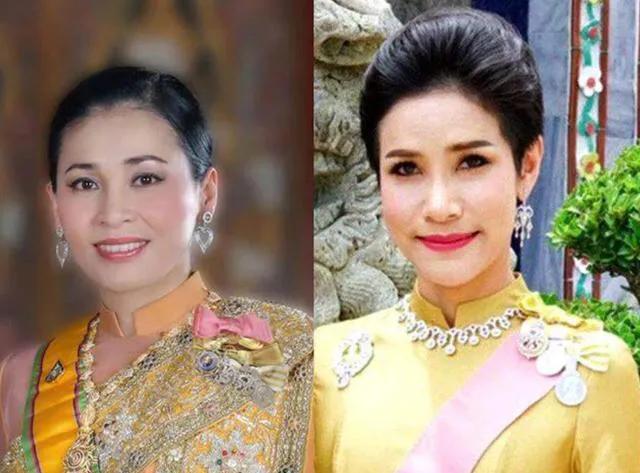 从面相上来看，左边的泰国王后看起来确实比右边的王贵妃更慈眉善目！一看就是个通情达