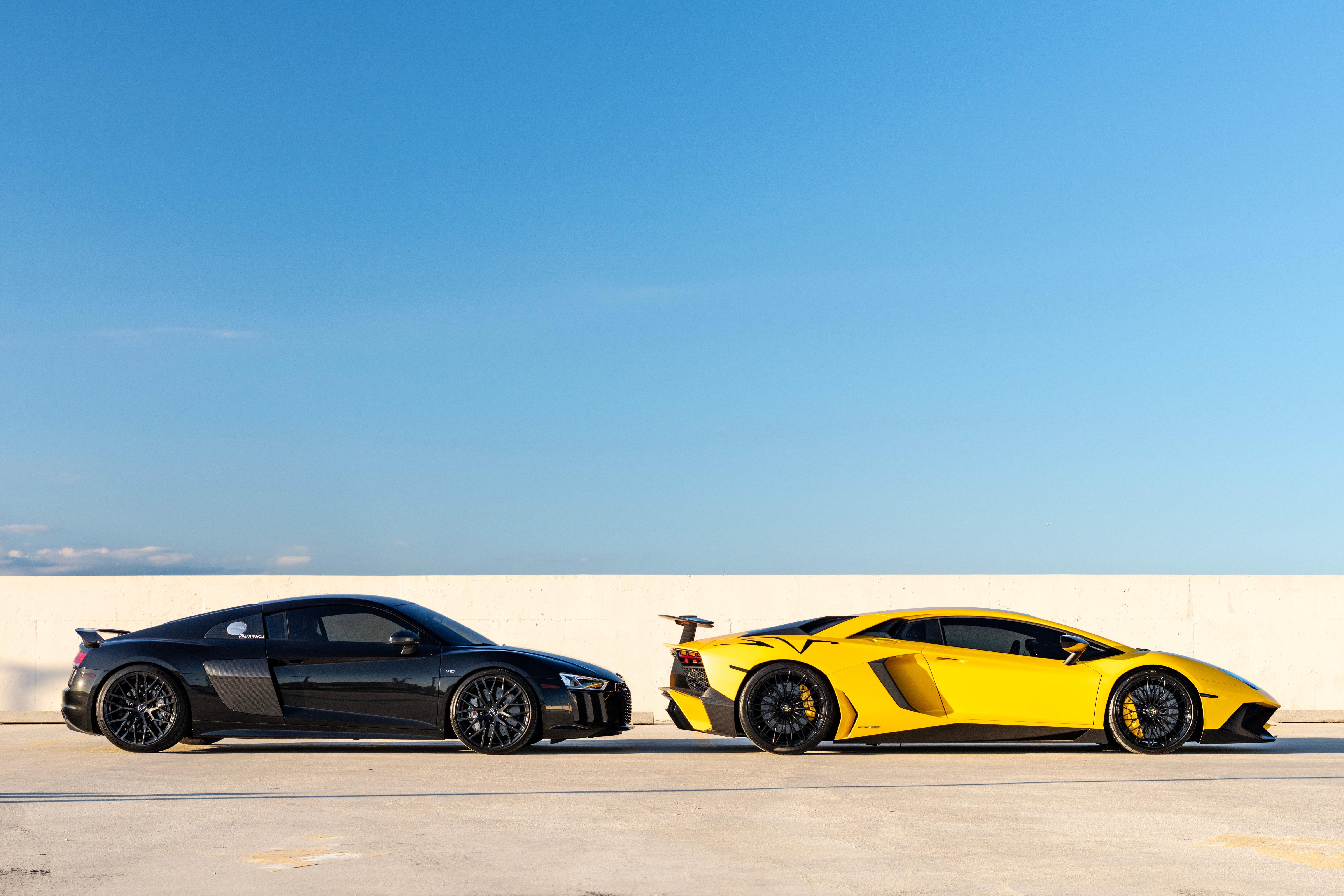 Lamborghini Aventador LP750-4 SV & Audi 