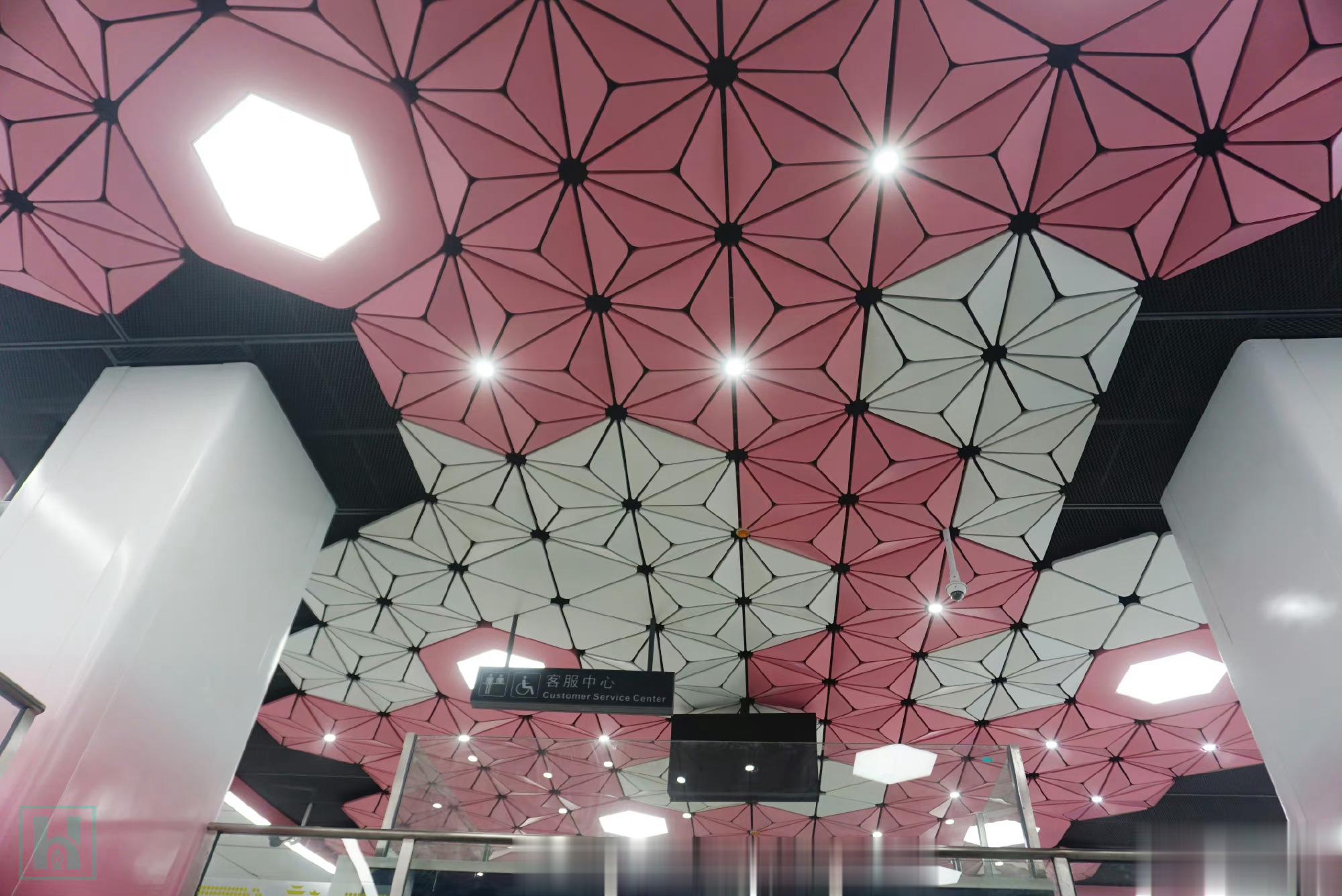 倒是杭州地铁站用过一次这个纹样 ​​​