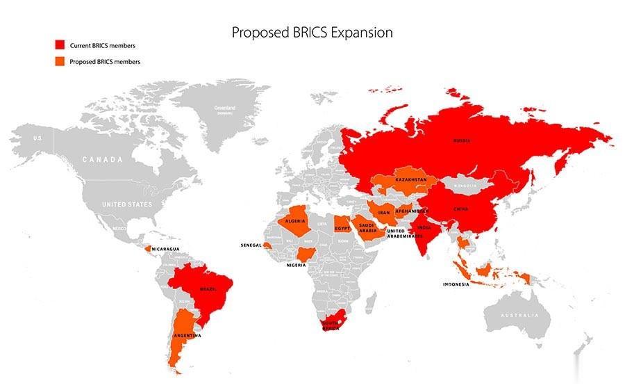 突发：在即将举行的金砖国家峰会之前，已有19个国家要求加入金砖国家集团。
金砖国