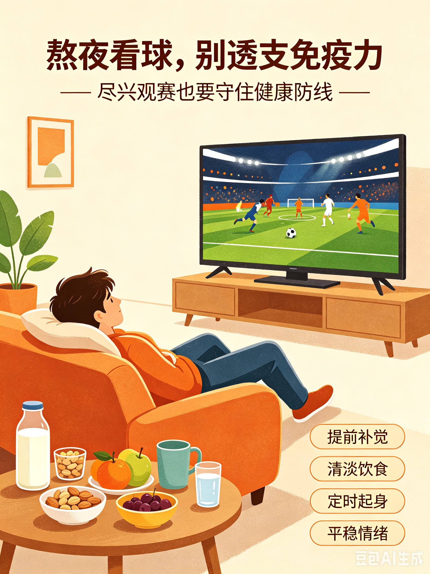 神级扑救 掌控全局男生预防HPV掌控健康赛场 熬夜看球别透支身体！收好这份观赛健
