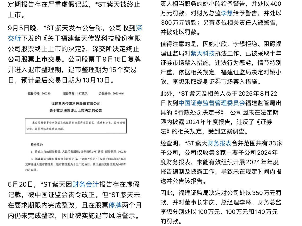 这处罚太仁慈了，一家公司财务虚假，退市前还炒到63元多，结果退市跌倒不足3元，大