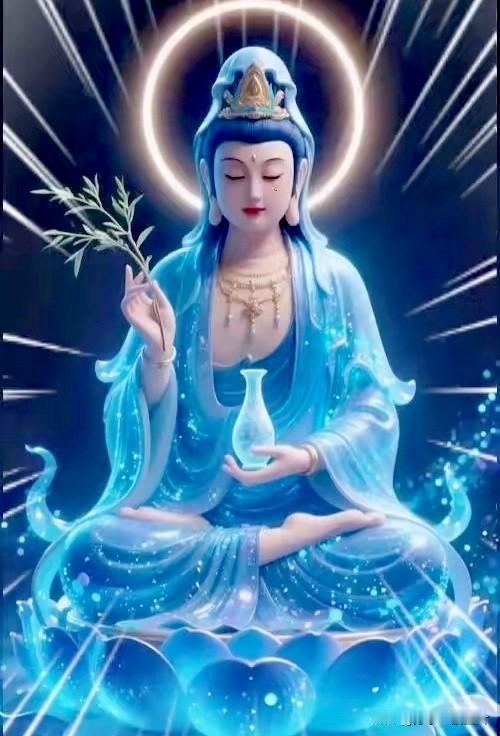 玉净瓶中藏甘露，
青杨柳下渡众生。