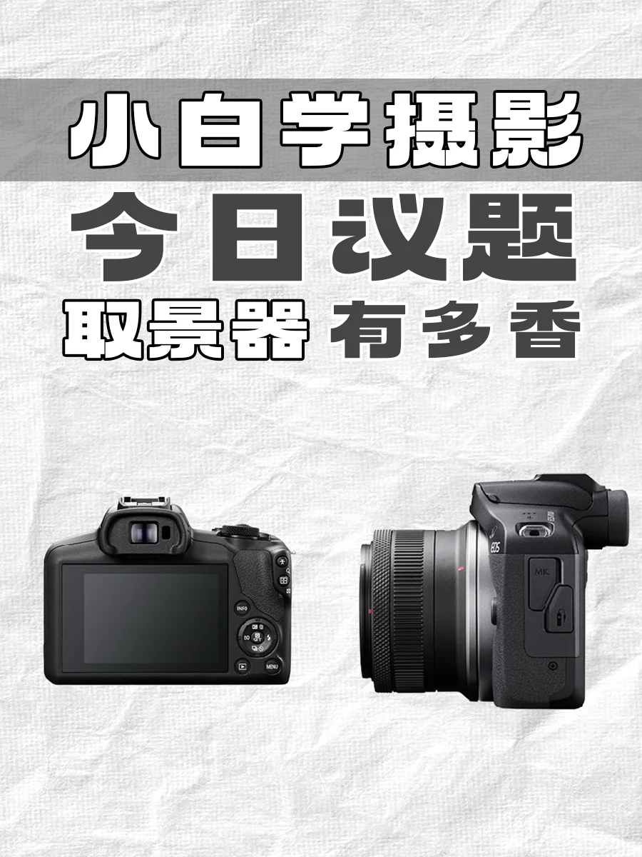 取景器对小白来说也很重要啊📷