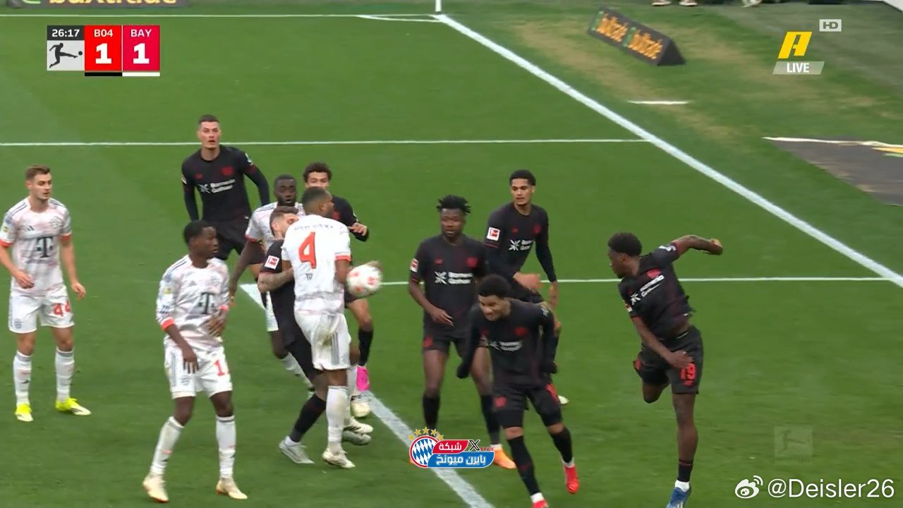 🚨🚨🚨25分鐘，塔破門，扳平比分❗但是VAR檢查後，球先砸在了塔的手上，進