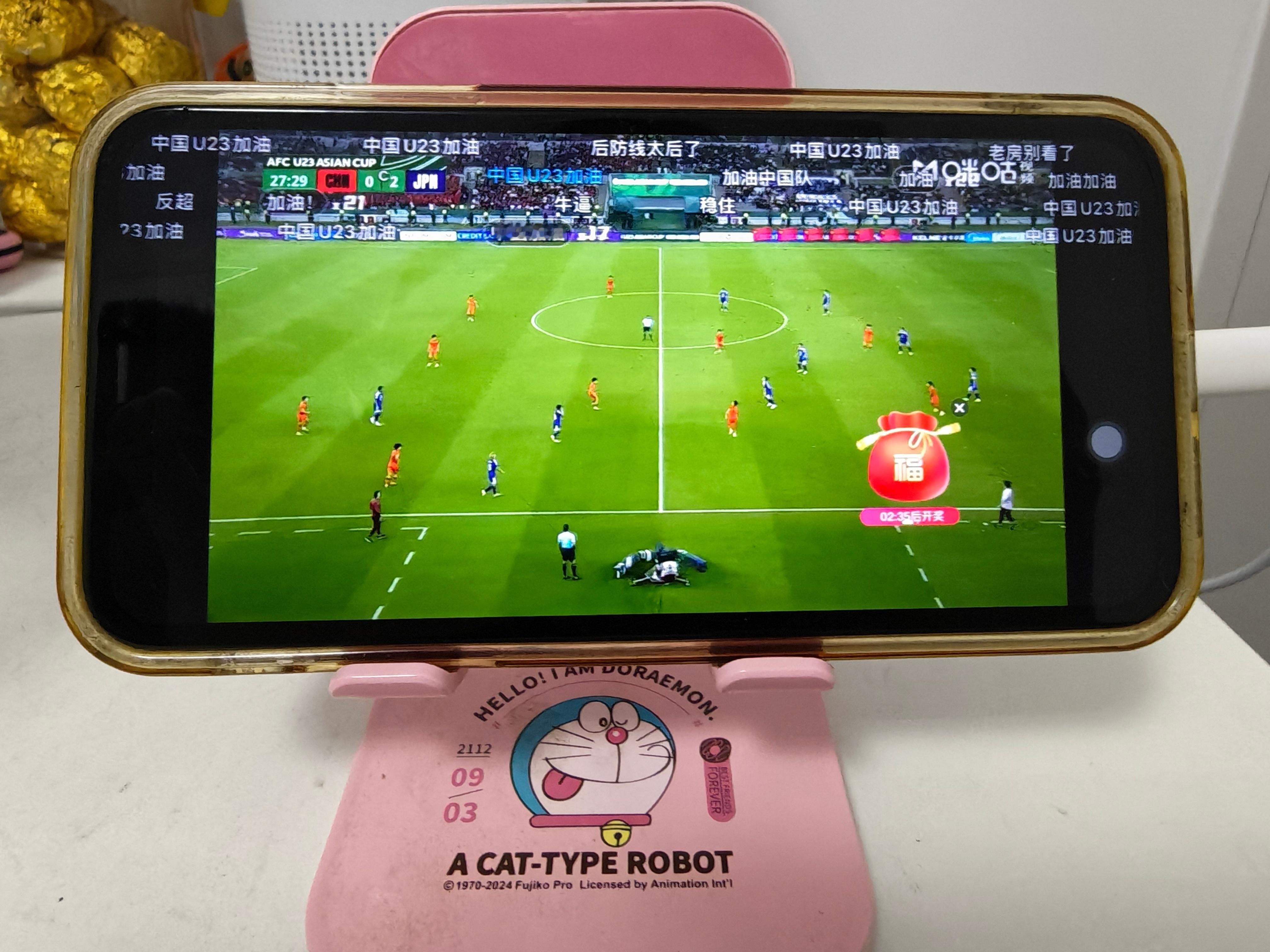 U23国足vs日本0：2，又没戏了，看这情形有点拉，痛失了一些好机会，现在看不下