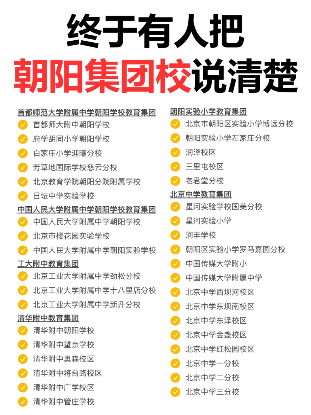 朝阳幼升小、小升初集团校就是趋势‼️