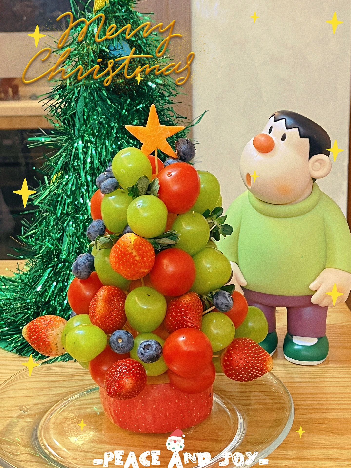 🎄水果圣诞树，我试过了，一点都不难👌🏻