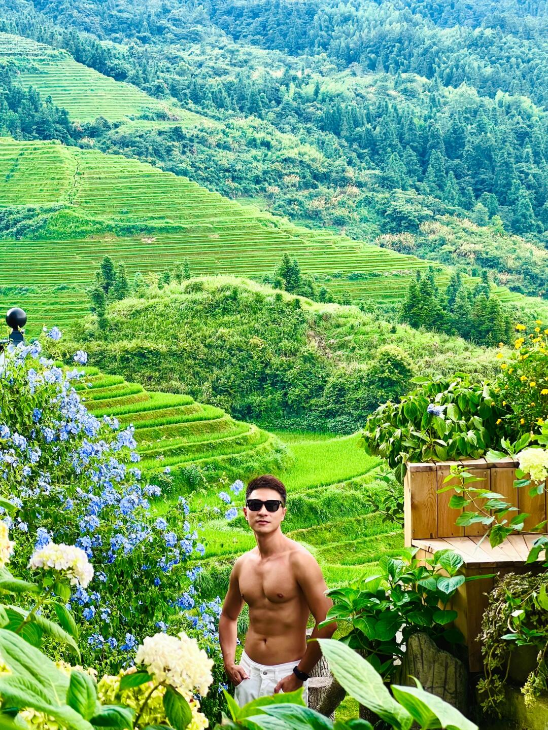 龙脊花田，人间仙境，内心呐喊了1万遍：好美！