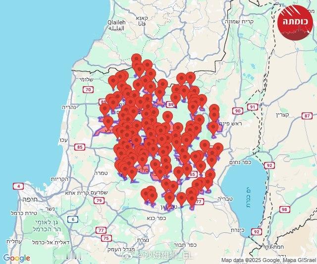 大规模防空警报响起后，伊朗导弹击中以色列北部海法地区并引发巨大爆炸，现在防空警报