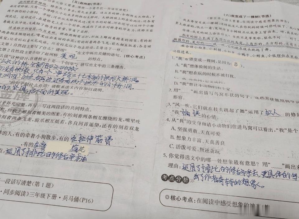 姐妹们，看看今天的作业多不多？一张数学大卷儿语文大卷儿，小卷儿的补充背第三单元的