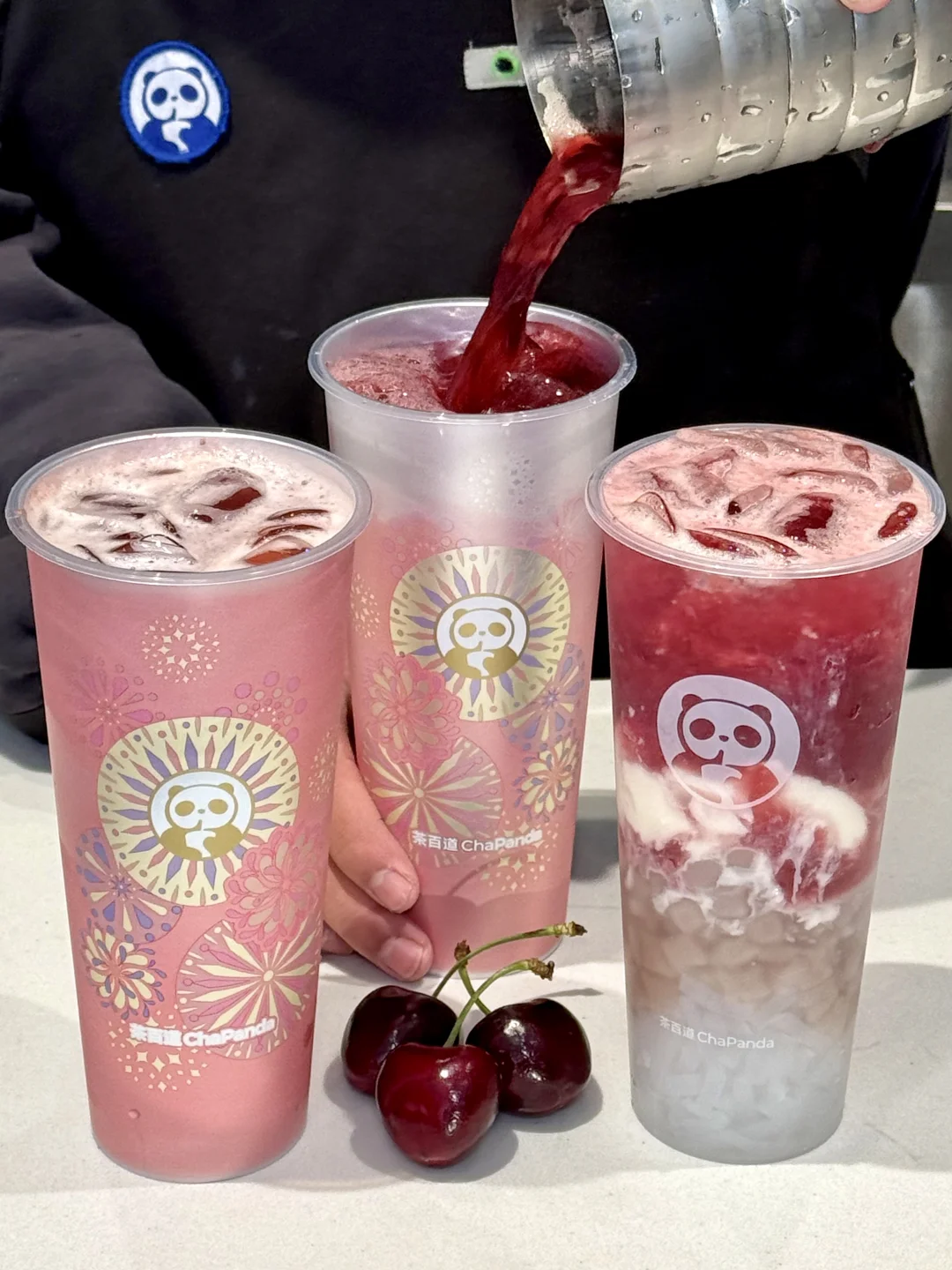 圣诞月在茶百道喝过最值的一笔。。烟花变色杯