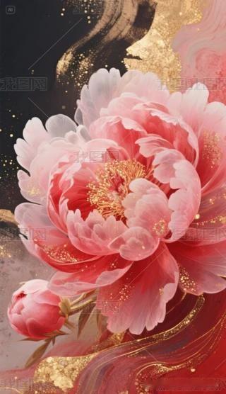 牡丹花开倾城色，雍容华贵自天成。
一袭繁花染春风，不争群芳自风流。
国色天香压满