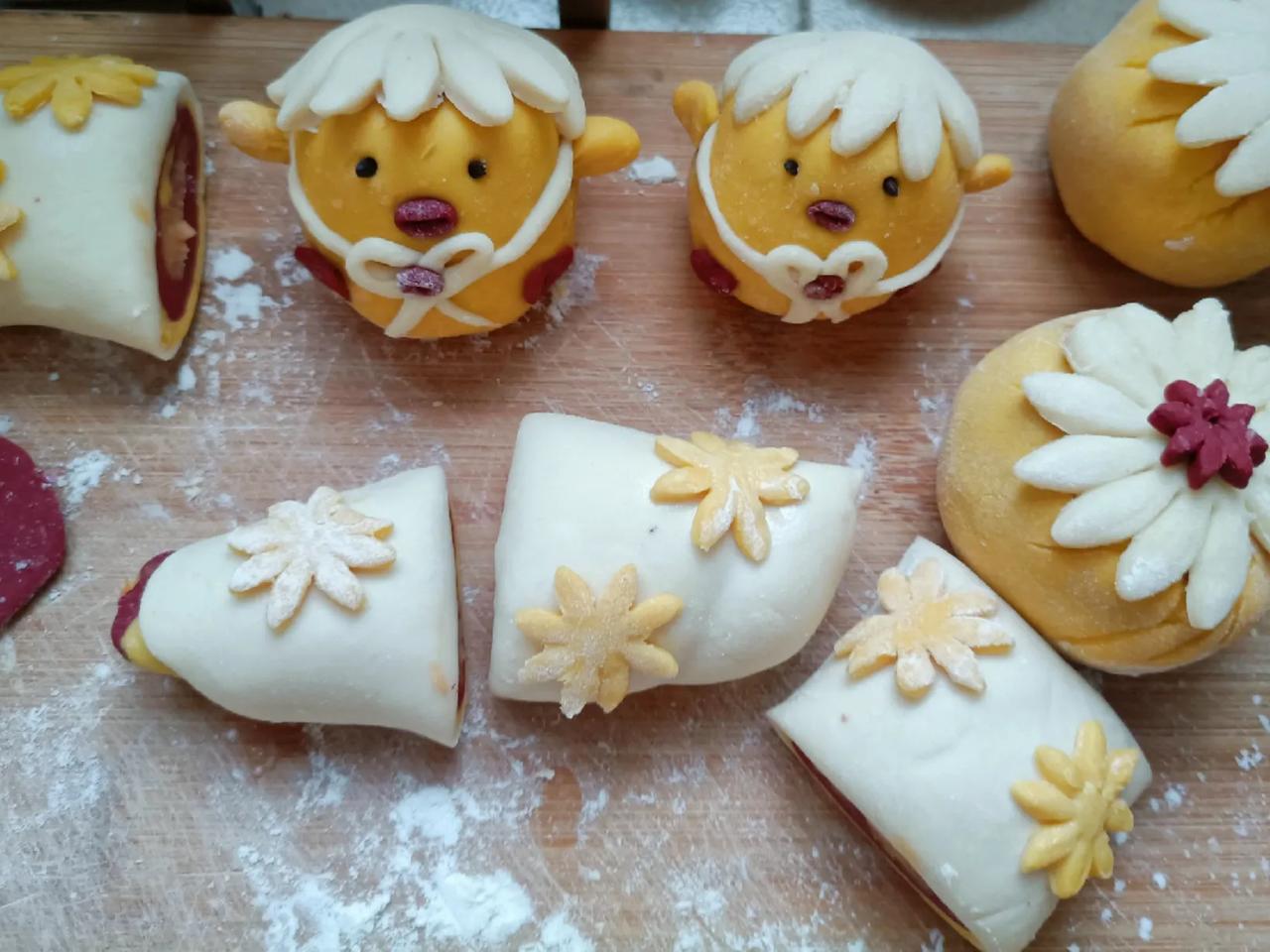 #给孩子做小零食# 娃上学了在家给他做点小馒头   自己做的放心好吃   也可以