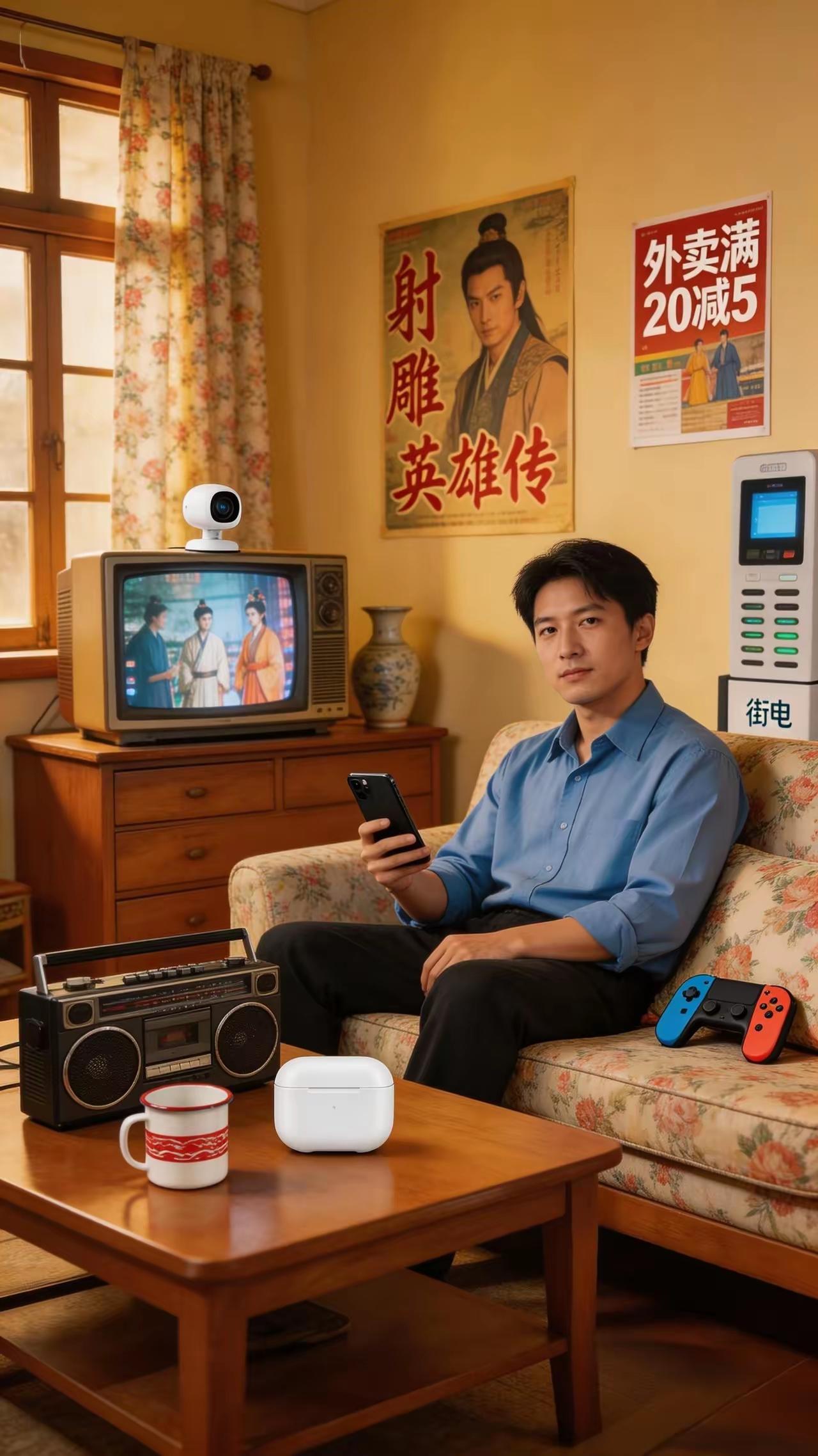 挑战脑力，找出差异
一张展现80年代家庭场景的图片中，存在多处与那个年代不符的物