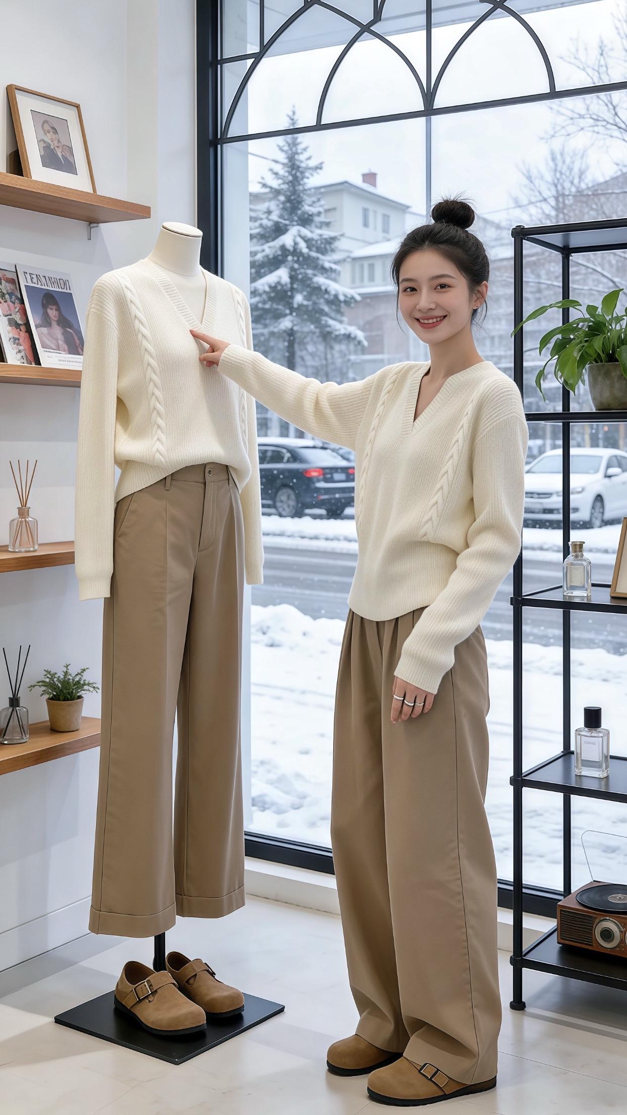 漂亮内搭让我赢在了穿搭起跑线 冬日穿搭一周不重样 一键get秋冬松弛感...