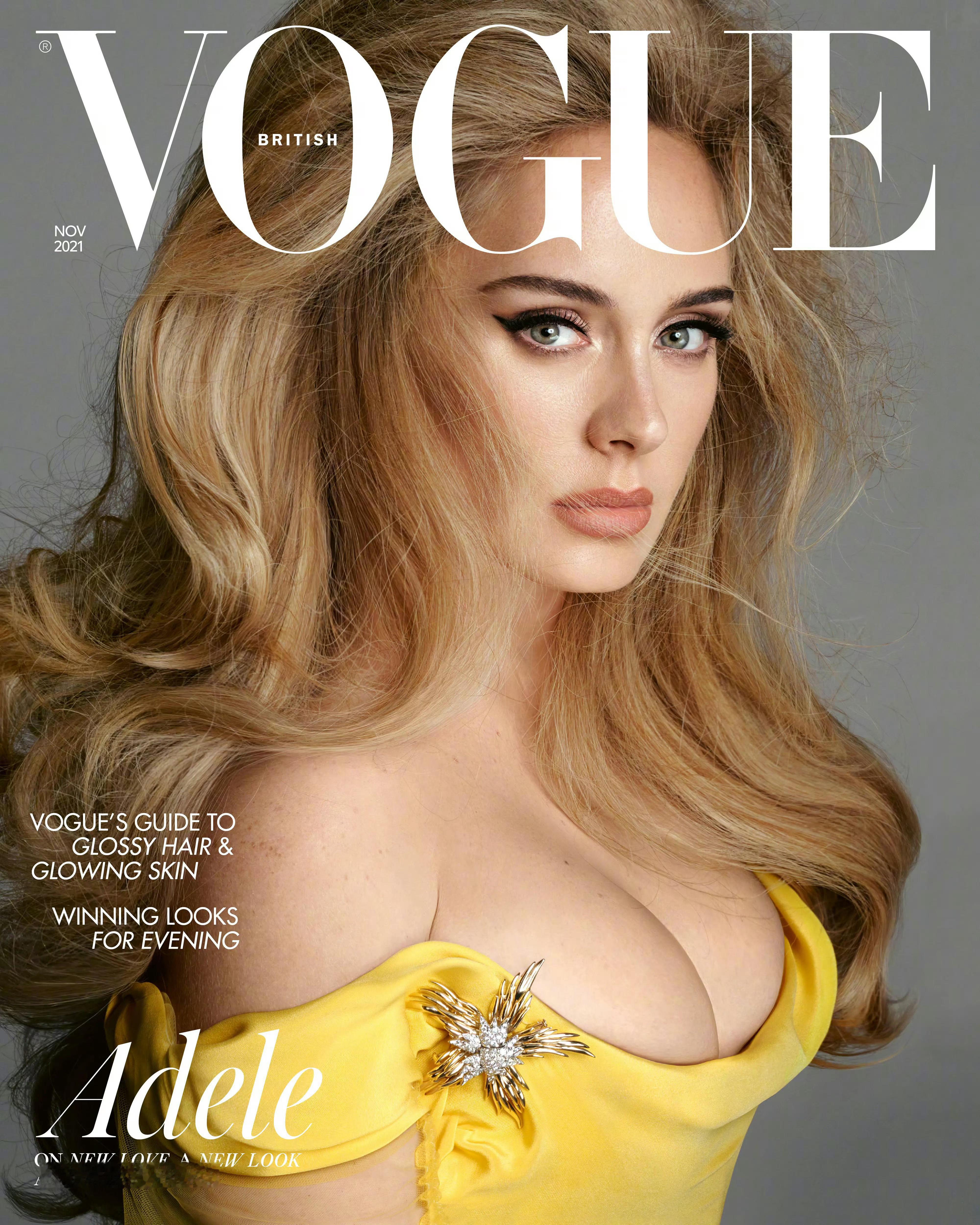 经典回顾，传奇歌手Adele 五年前 同时登上英美两版Vogue 十一月刊封面为