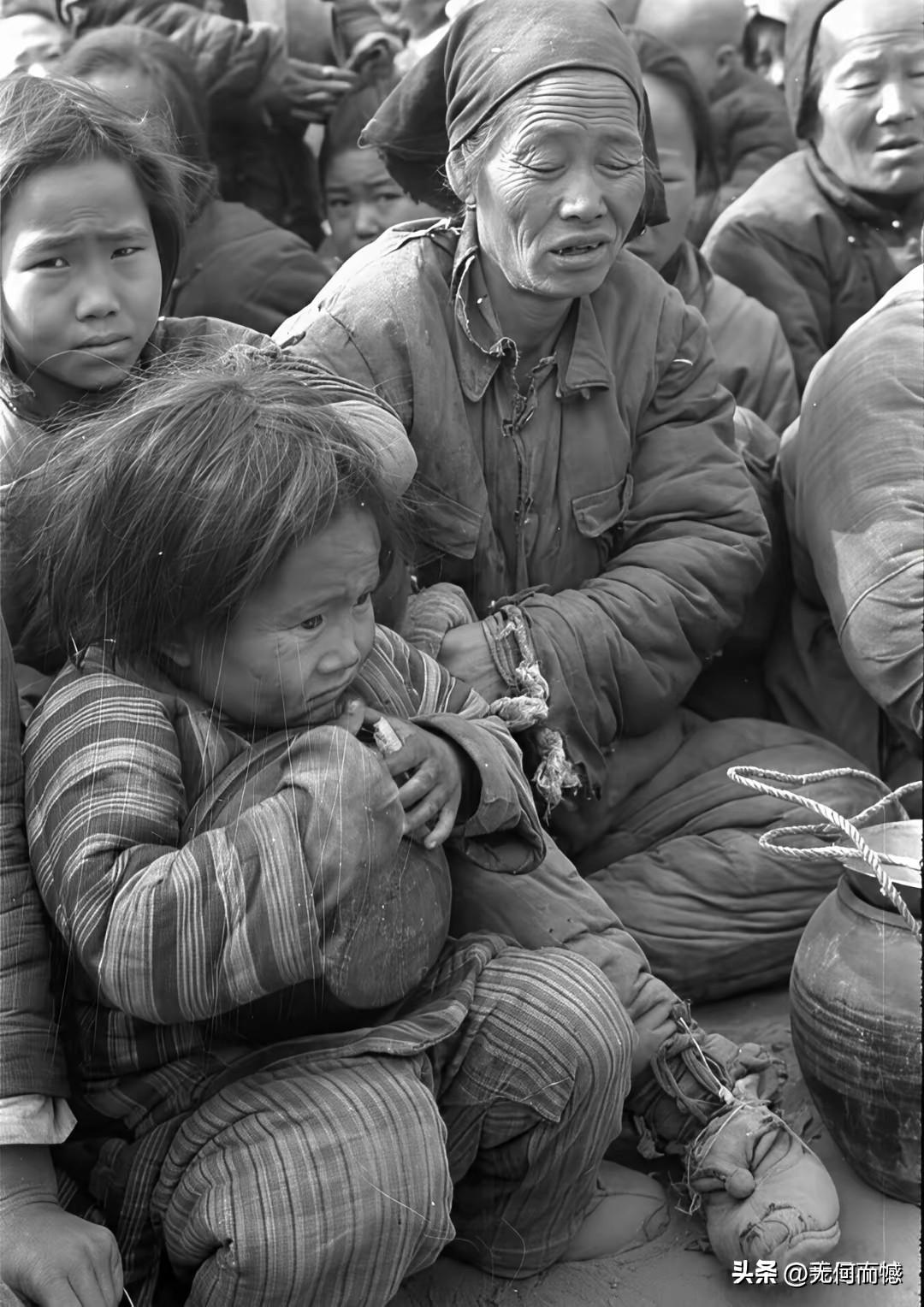 这不是影视剧上的画面，这是历史镜头拍摄下来的真实画面，时间定格在了一九四二年，那