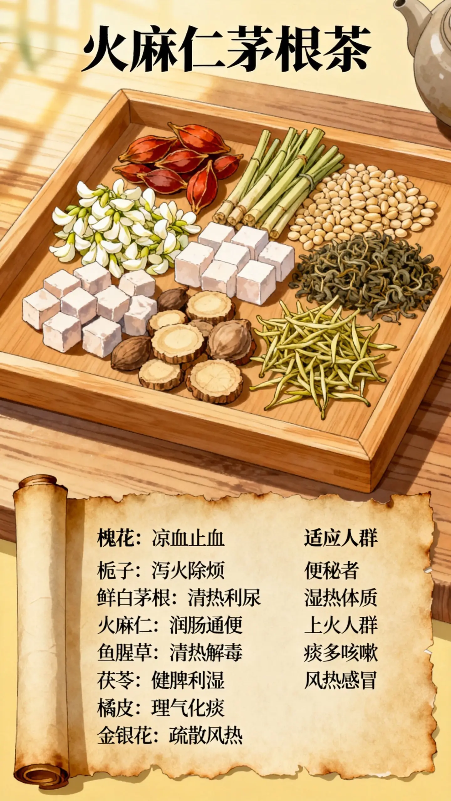 重油饮食、久坐上班族别总抱着饮料喝水，这款火麻仁茅根代用茶日常泡水刚刚...