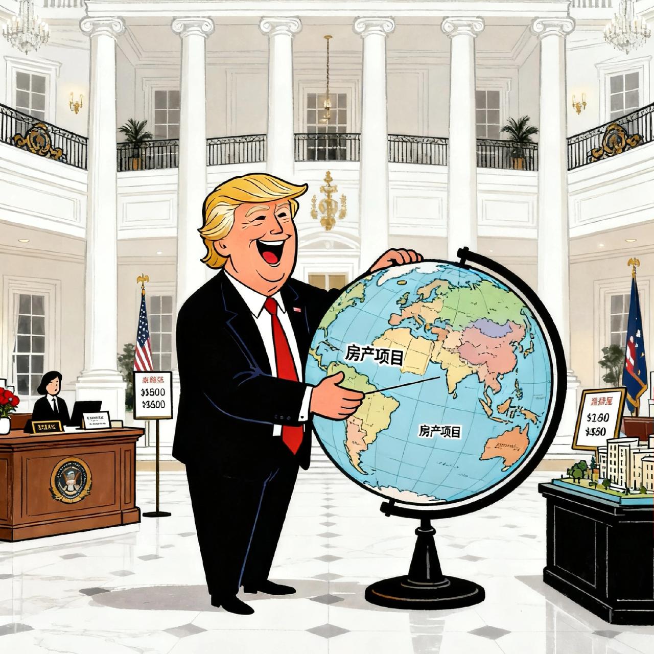 看完新闻笑死，
特朗普这是觉得当美国总统不过瘾，想跨界当地球销售总监？

看加拿