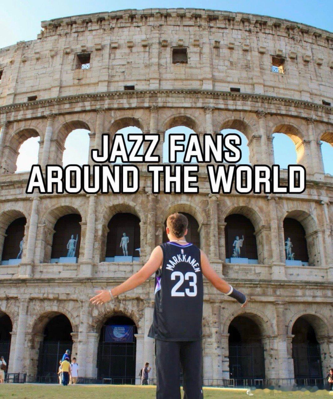 世界各地的爵士球迷，表达爱与浪漫❤️Images via utahjazz  c