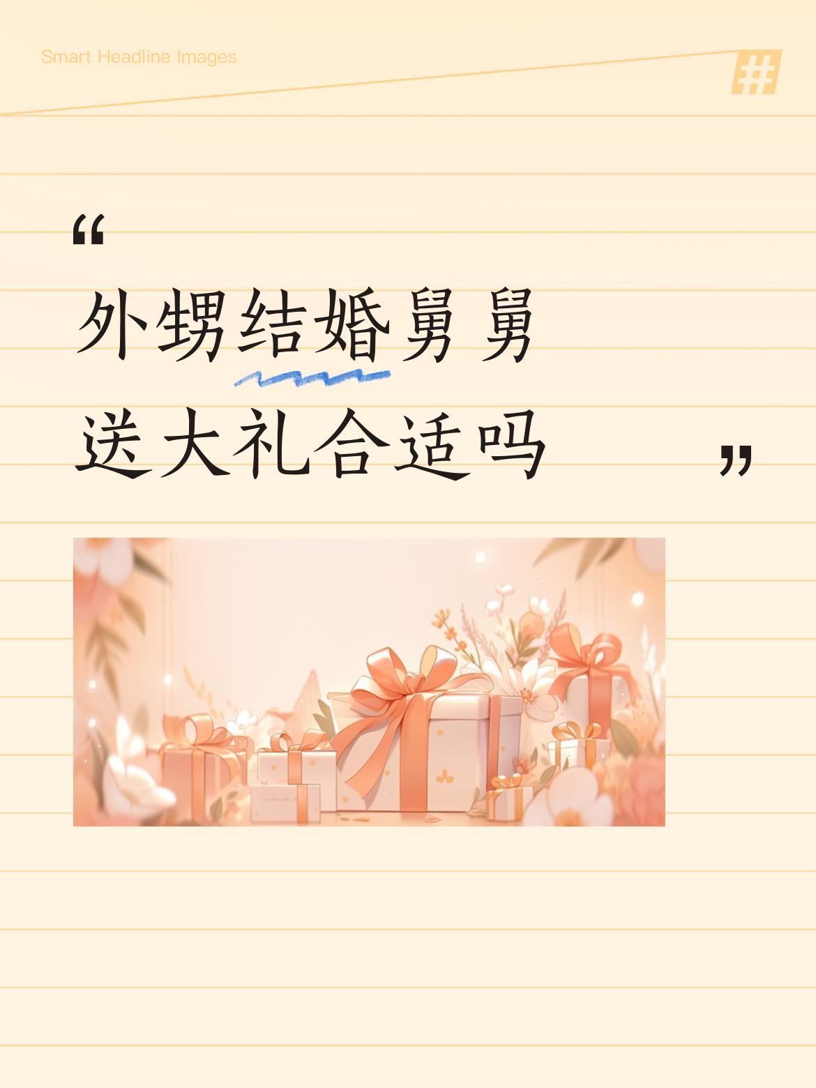 外甥结婚舅舅送大礼合适吗